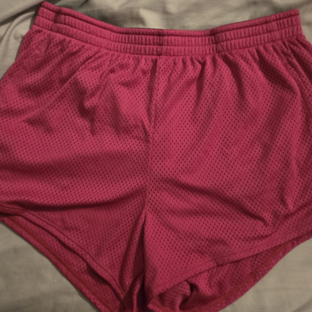 Under Armour Women's Athletic Shorts in Pink Mesh